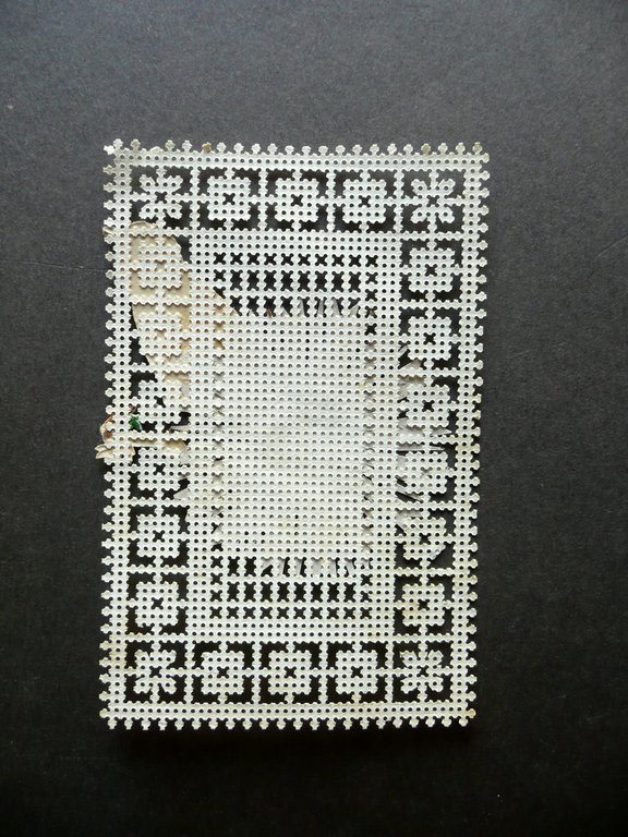 Santino Traforato Primo Novecento Pettirosso Illustrato a Colori