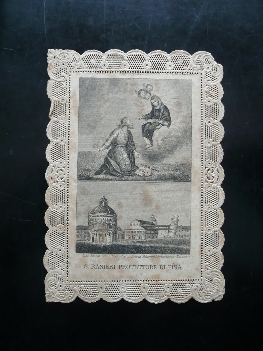 Santino Traforato S. Ranieri Protettore di Pisa F. Schemm Norimberga …