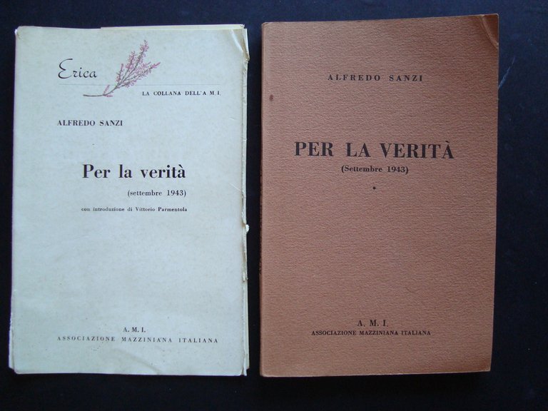SANZI PER LA VERITA' ERICA AMI 1960 PARMENTOLA GUERRA LIBERAZIONE