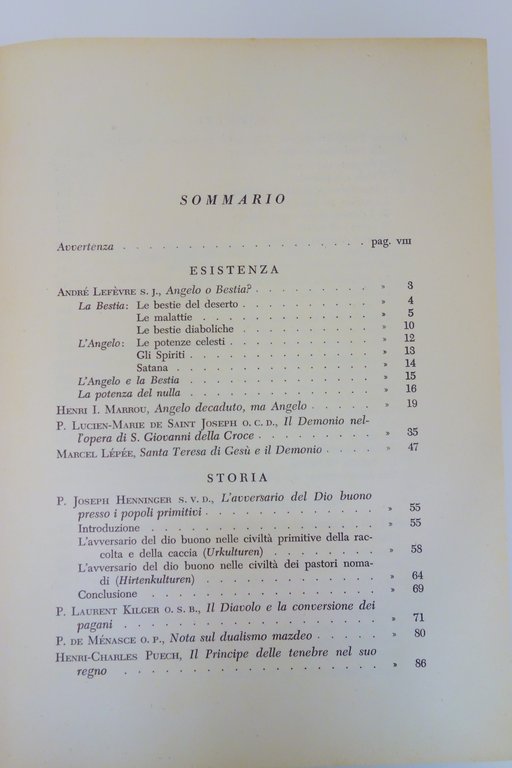 SATANA ESISTENZA STORIA FORMA BAZIN BEGUIN LEFEVRE E ALTRI VITA …