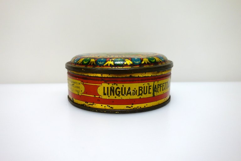 Scatola di Latta Cromolitografica S.A. Alfonso Sada Monza Vitello Tonnato … | Immagine Gallery 2