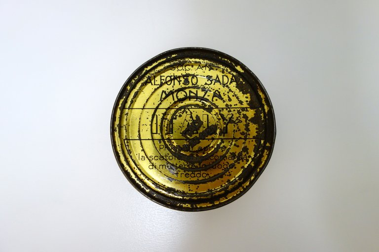 Scatola di Latta Cromolitografica S.A. Alfonso Sada Monza Vitello Tonnato … | Immagine Gallery 5