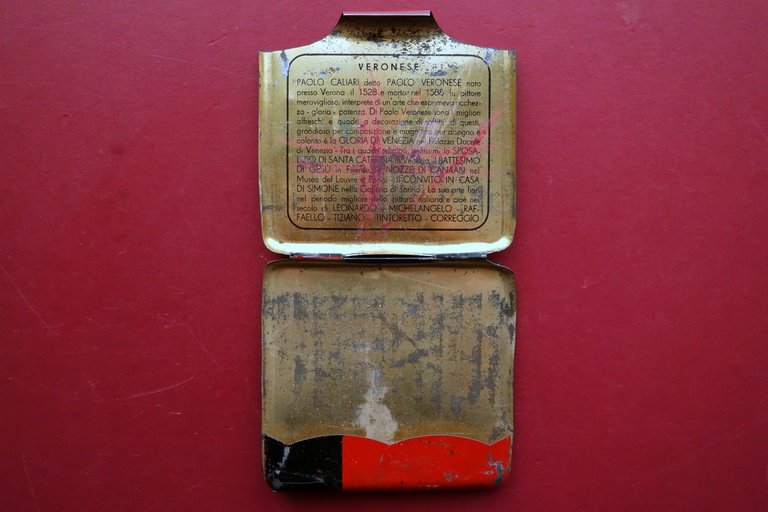 Scatola di Latta Matite Augusto Bo FIM Torino Paolo Veronese …