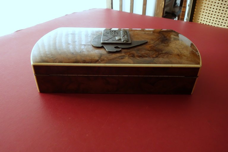 Scatola in Legno Impiallacciato Radica X Legio Bologna Fregio 1937 … | Immagine Gallery 4