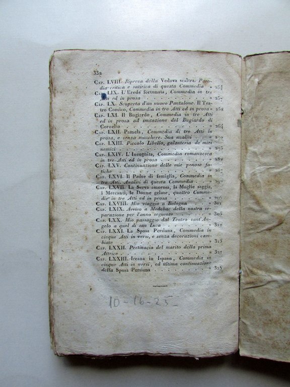 Scelte Commedie di Carlo Goldoni Volume I Bettoni Padova 1811 …