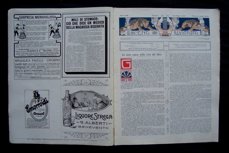 Scena Illustrata Rivista 1926 Firenze numero doppio 9 10 Maggio …