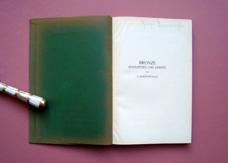 Schottmuller Frida Bronze Staturtten und Gerate Berlin 1921 bella rilegatura