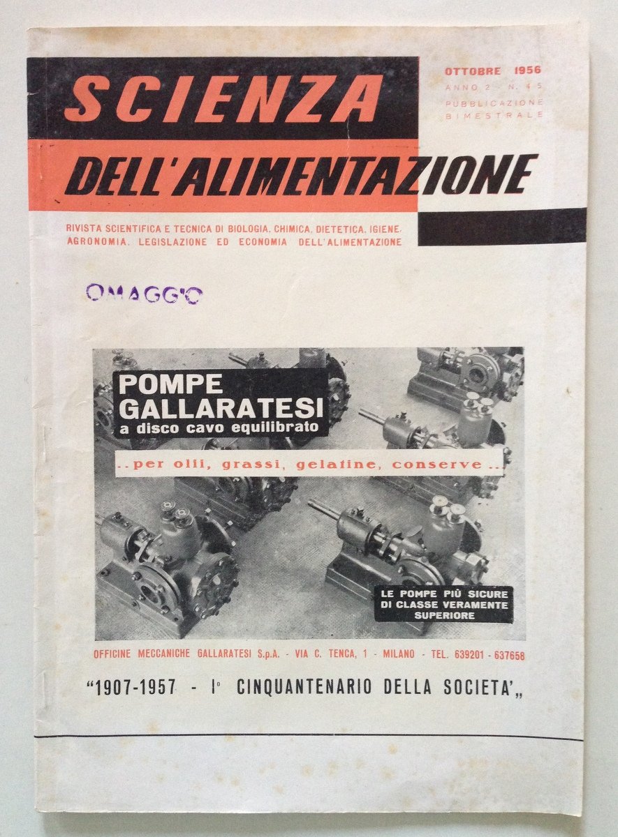Scienza dell'Alimentazione Dicembre 1956 L'Alga Chlorella Nell'Alimentazione