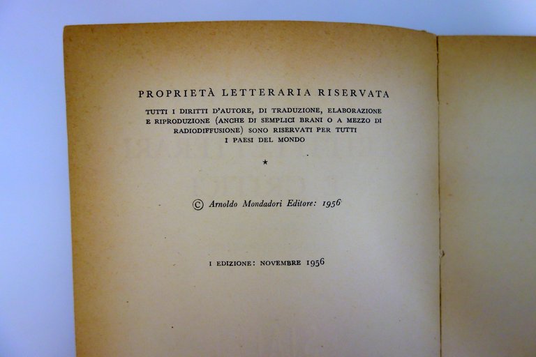 Scipio Slataper Scritti Letterari Critici Mondadori 1956 1°Ed. Autografo Jahier