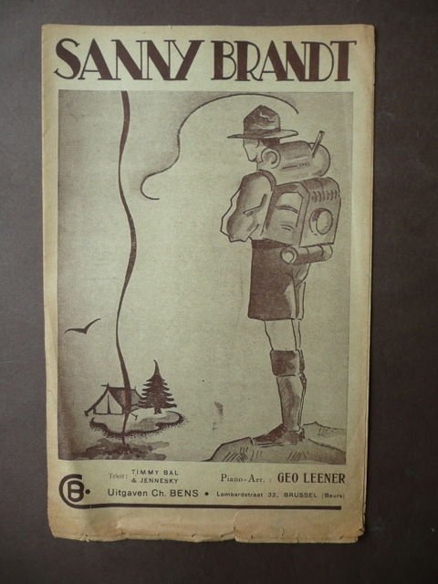 Scoutismo Spartito Canto Scout Sanny Brandt Brussel Figurato