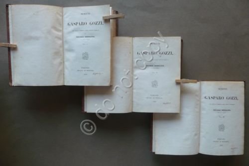 Scritti di Gasparo Gozzi NiccolÚ Tommaseo Le Monnier Firenze 1849 … | Immagine principale
