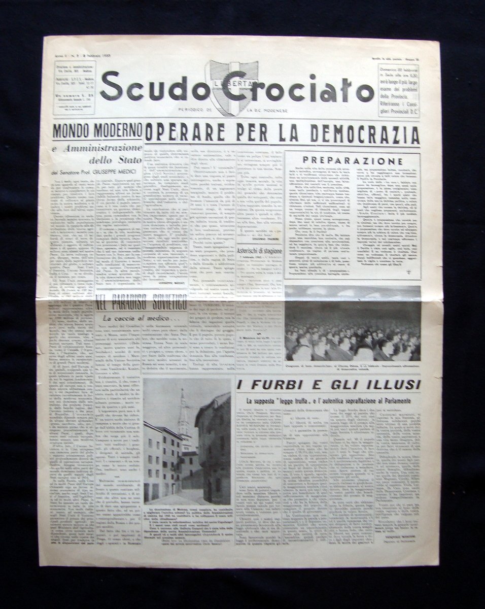 Scudo Crociato Anno 2 n 2 8 Febbraio 1955 Pievepelago … | Immagine principale