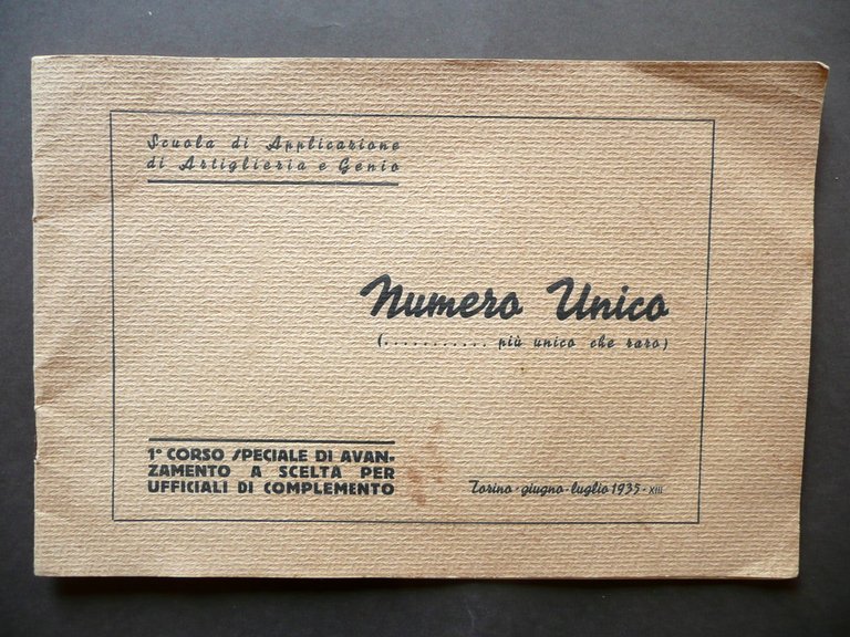 Scuola di Applicazione Artiglieria Genio 1∞ Corso Speciale N. Unico … | Immagine Gallery 1