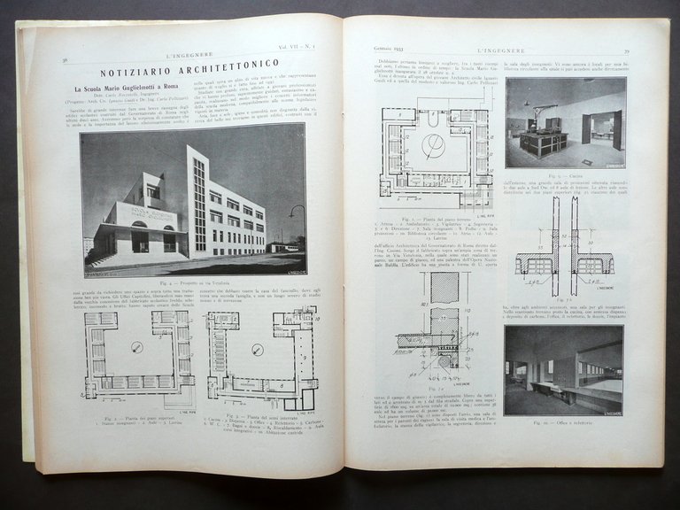 Scuola Guglielmotti Roma Piano Regolatore Sassari L'Ingegnere Vol. VII N. …