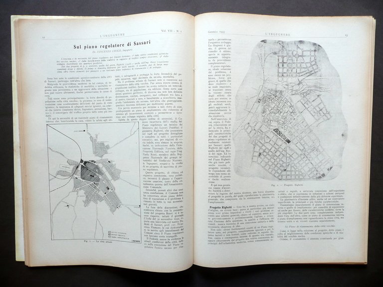 Scuola Guglielmotti Roma Piano Regolatore Sassari L'Ingegnere Vol. VII N. …