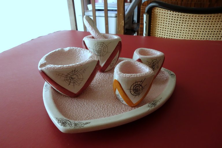 Servizio da Fumo Anni '50 Zulimo Aretini Novara Ceramica Artistici … | Immagine Gallery 4