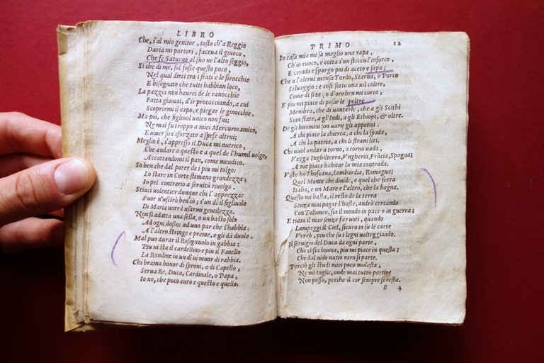 Sette Libri di Satire di Ariosto Bentivogli Alamanni Nelli Venezia …