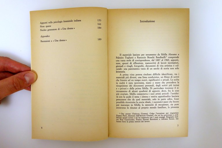Sibilla Aleramo la Donna e il Femminismo Editori Riuniti 1978 …