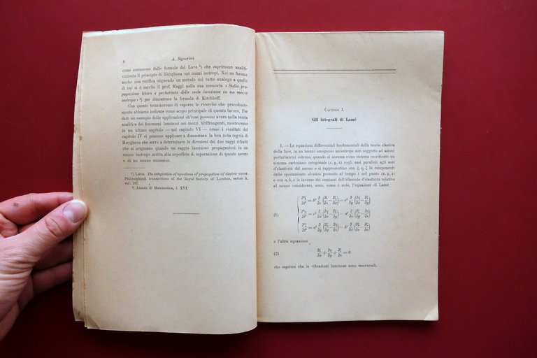 Signorini Sulla Teoria Analitica dei Fenomeni Luminosi nei Cristallini Pisa … | Immagine Gallery 4