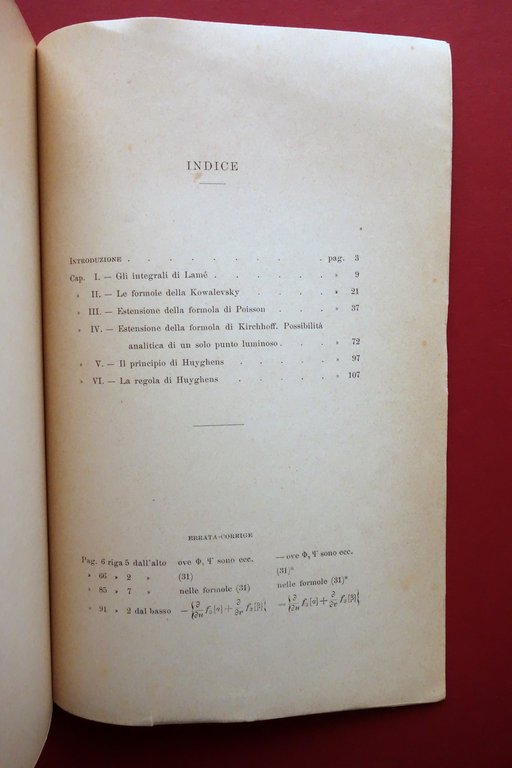 Signorini Sulla Teoria Analitica dei Fenomeni Luminosi nei Cristallini Pisa … | Immagine Gallery 5