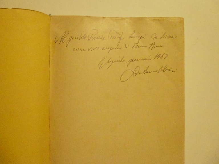 Silveri Antonio Ettore Moschino Comitato Aquilano della Dante Alighieri 1962