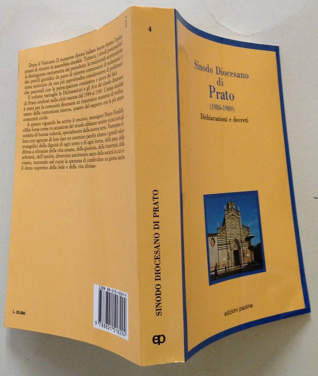 Sinodo Diocesano di Prato Dichiarazioni e Decreti Edizioni Paoline 1989