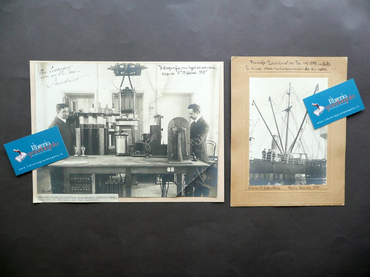 Sistema Radiotelegrafico Dirigibile Bellini Tosi Piroscafo Louisiana 1909-10