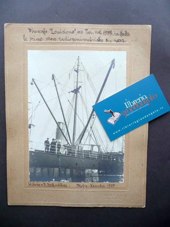 Sistema Radiotelegrafico Dirigibile Bellini Tosi Piroscafo Louisiana 1909-10