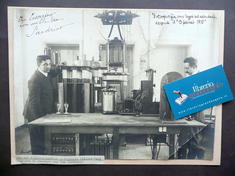 Sistema Radiotelegrafico Dirigibile Bellini Tosi Piroscafo Louisiana 1909-10