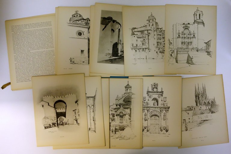 Sketches of Northern Spanish Architecture S. Chamberlain 1926 51 Tavole …