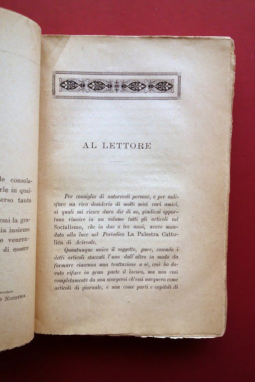 Socialismo Discussioni del Sac. Sebastiano Nicotra Cuggiani Roma 1889 Raro | Immagine Gallery 5