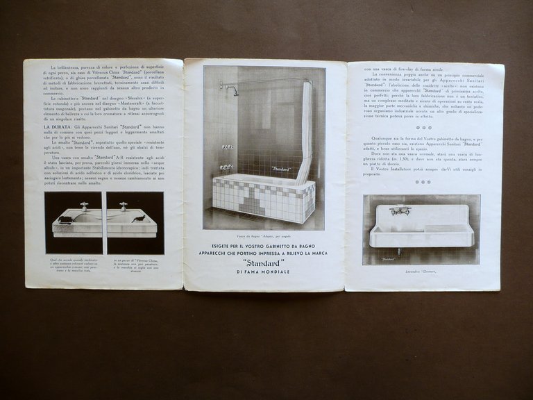 Societ‡ Nazionale dei Radiatori Igiene e Benessere Pieghevole Pubblicit‡ 1931