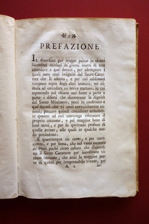 Sopra li Doveri del Prete Discorso Cristiano-Filosofico Storti Venezia 1784 …