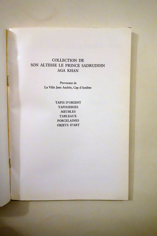 Sotheby Catalogo Asta Collection de Prince Sadruddin Aga Khan Cap … | Immagine Gallery 2