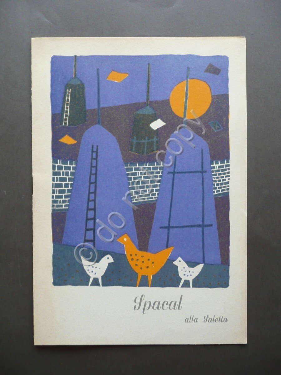 Spacal Catalogo Mostra Saletta Amici dell'Arte Modena 1953 Marchiori Litografia