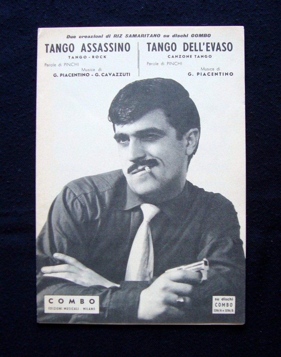 Spartiti Tango Assasino Tango dell'Evaso 1961 Edizioni Combo