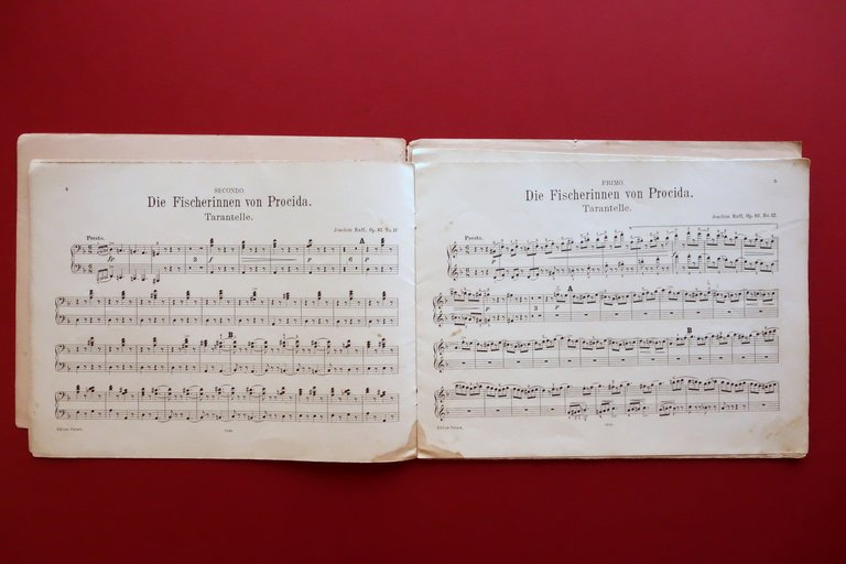 Spartito Die Fischerinnen von Procida Tarantella Joachim Raff Peters Primo …