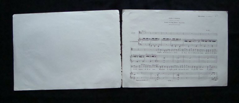 Spartito Mercadante La Vestale Napoli Successori Girard 1845 50 Dramma …