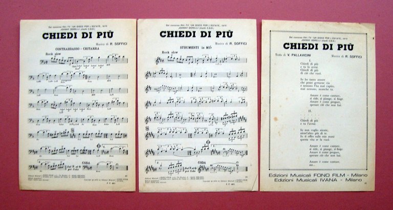 Spartito Nomadi Un Pugno di Sabbia Chiedi di pi˘ Musica …