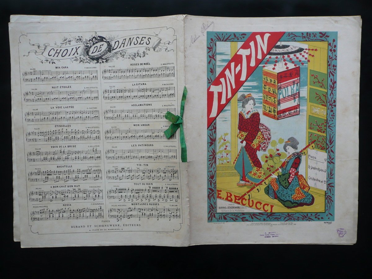 Spartito Tin Tin Polka Musica E. Becucci Durand Schoenewerk Paris …