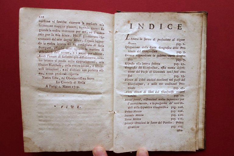 Specchio Istorico contro gli Errori Correnti Giansenismo 1789 2 Parti …