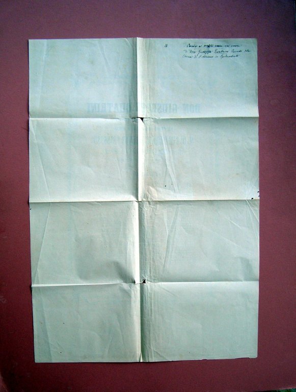 Spilamberto Modena Don Giuseppe Quatrini Parrocchia S. Adriano 1880 Manifesto