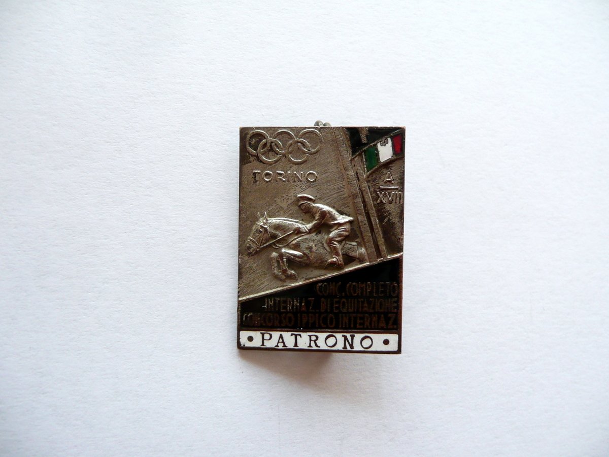 Spilla Distintivo Concorso Internazionale di Equitazione Patrono Torino 1939
