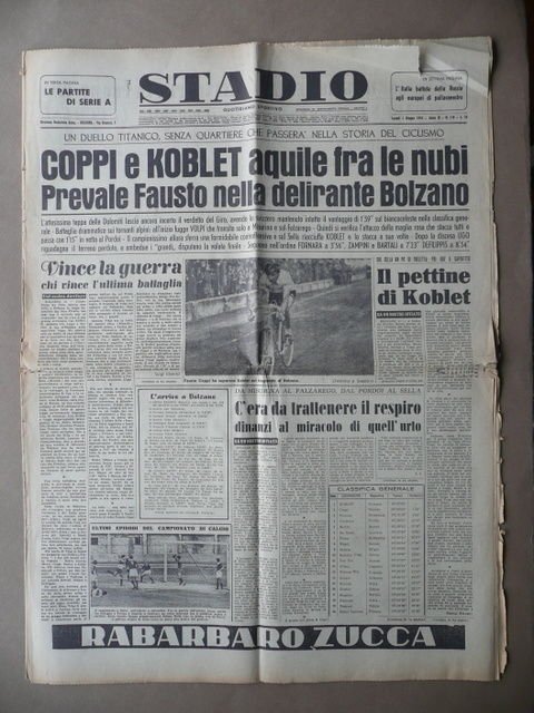 Stadio Coppi Koblet Ciclismo Giro Italia Pordoi Bolzano Dolomiti Sport … | Immagine principale