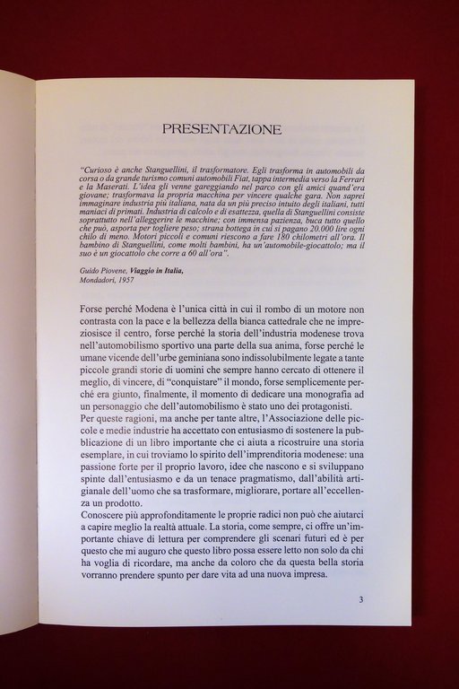 Stanguellini e l'Artigianato Automobilistico Modenese Il Fiorino 1998 Esaurito