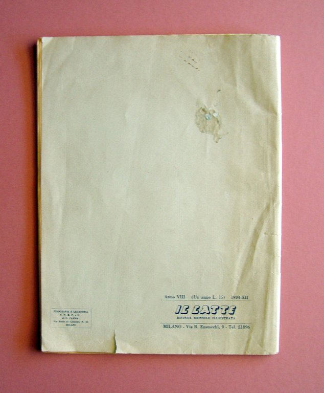 Stassano Della Conservazione e del Risanamento del latte 1933 Milano | Immagine Gallery 2