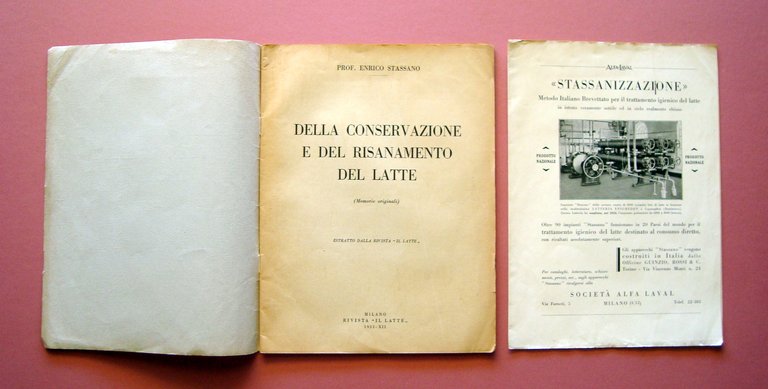 Stassano Della Conservazione e del Risanamento del latte 1933 Milano | Immagine Gallery 3