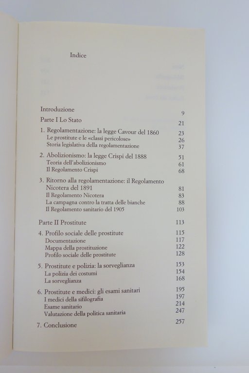 STATO E PROSTITUZIONE IN ITALIA 1860-1915 GIBSON IL SAGGIATORE 1995 …