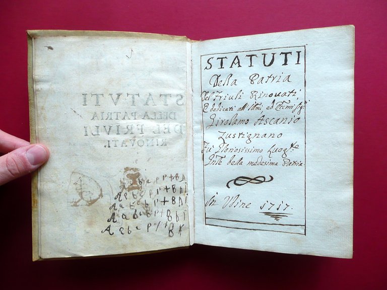 Statuti della Patria del Friuli Rinovati Dedicati a G. A. …