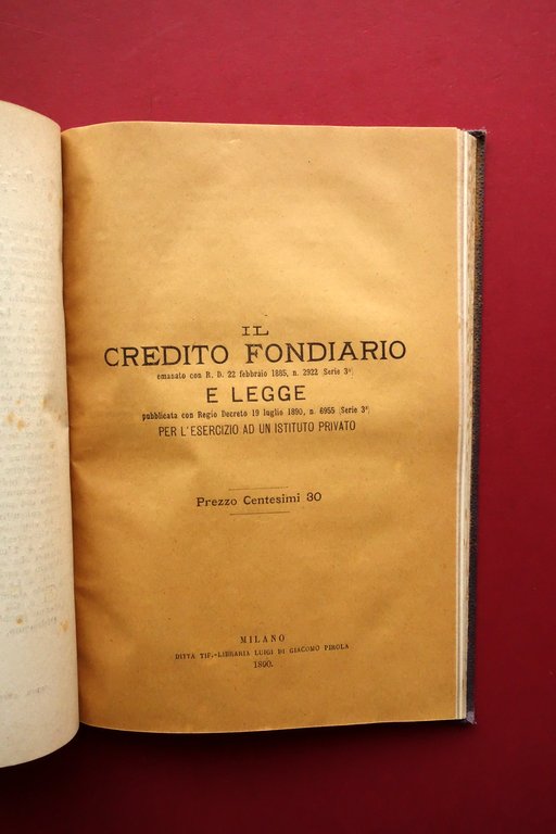 Statuto e Regolamento della Cassa di Risparmio di Modena 1890 … | Immagine Gallery 4